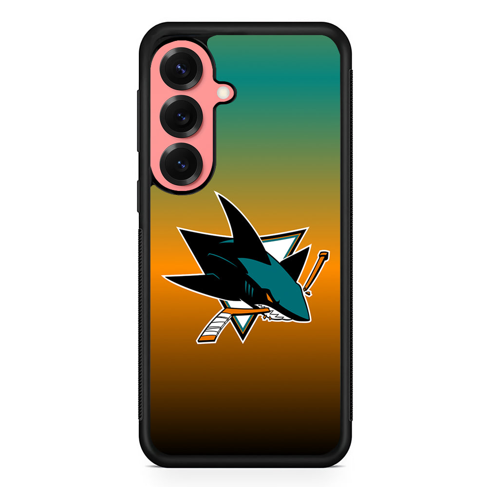 San Jose Sharks Gradient Samsung Galaxy S25 Case | Protective Case for Samsung Galaxy S25