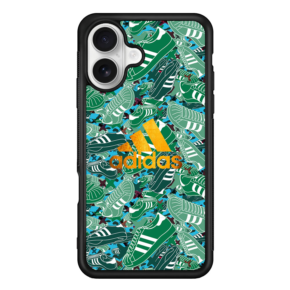 Adidas Gold Pride iPhone 16 Plus Case – Slim Fit Protective Phone Case