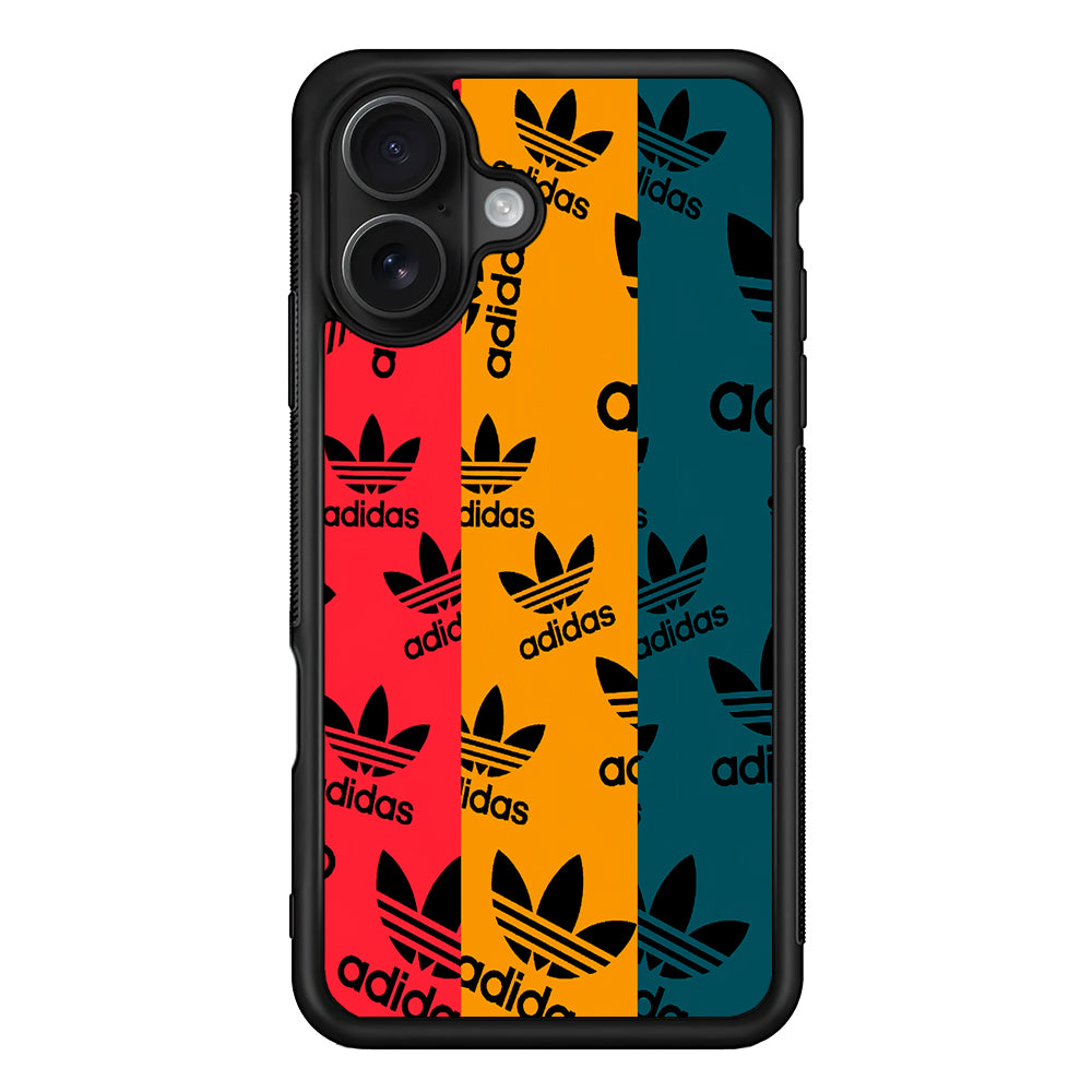 Adidas Logo Three Colours iPhone 16 Case - Oxvistore