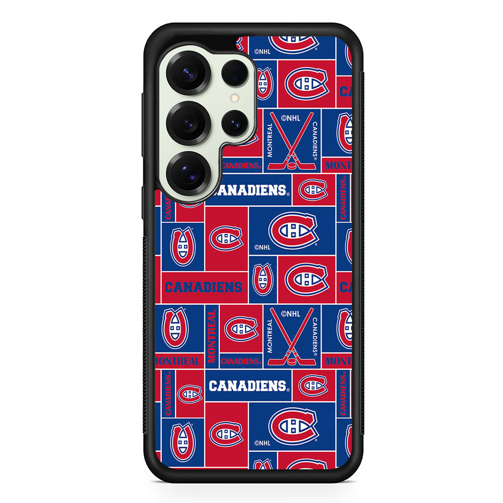 Montreal Canadiens Pattern Samsung Galaxy S25 Ultra Case | Durable Rubber Case for Samsung Galaxy S25 Ultra
