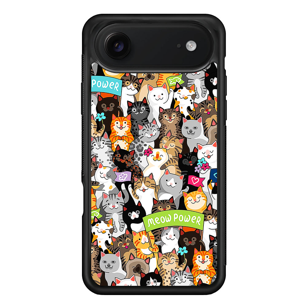 Cute Cats Meow Power iPhone 17 Air Case | Protective Case for iPhone 17 Air