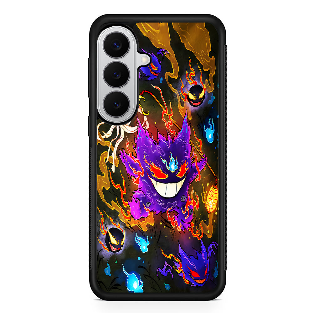Pokemon Gengar Evolution Samsung Galaxy S26 Case | Protective Rubber Cover