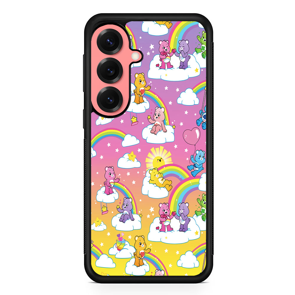 Care Bear Rainbow Pastel Trippy Samsung Galaxy S25 Case | Protective Case for Samsung Galaxy S25