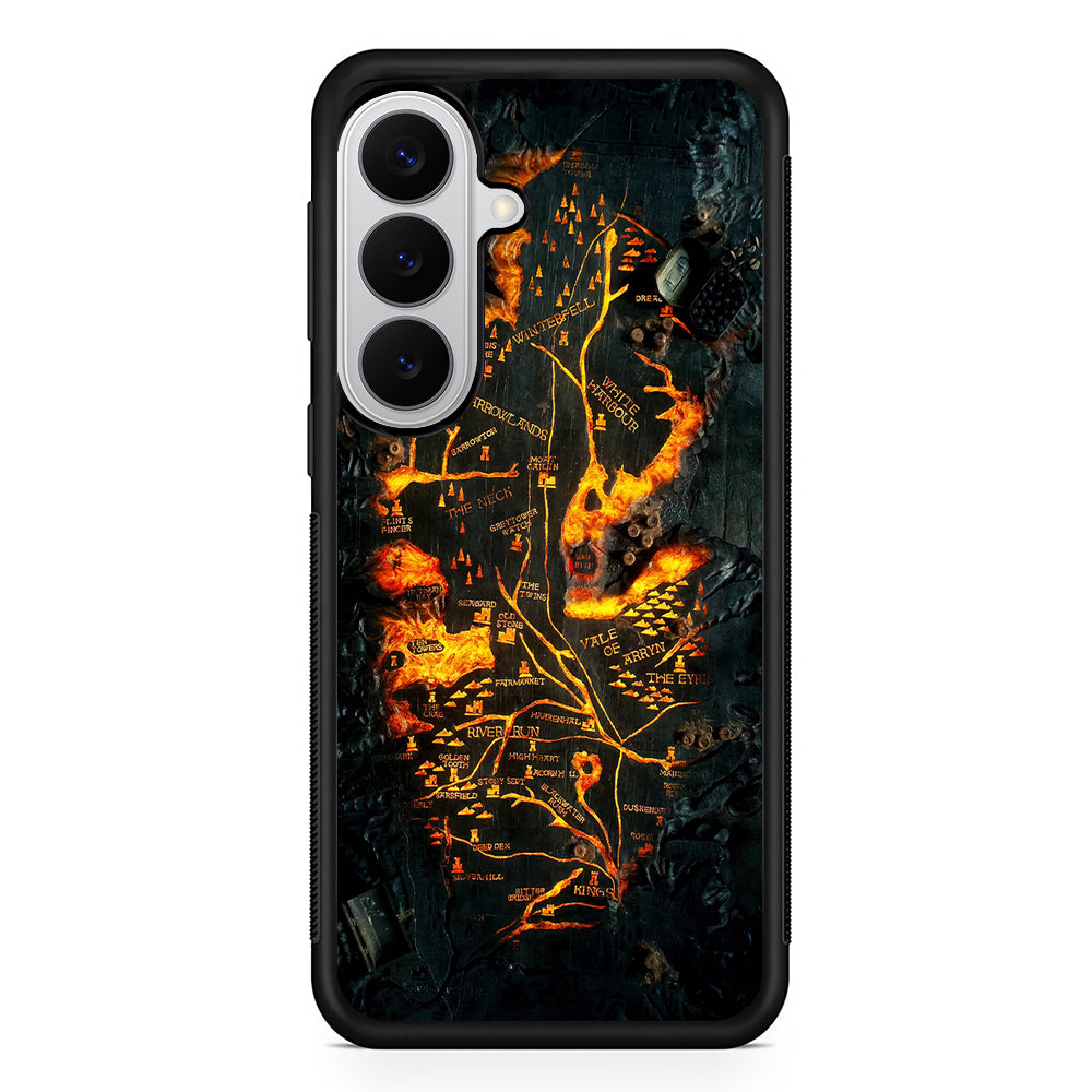House of Dragon Fire Table Map Samsung Galaxy S26 Case | Protective Rubber Cover