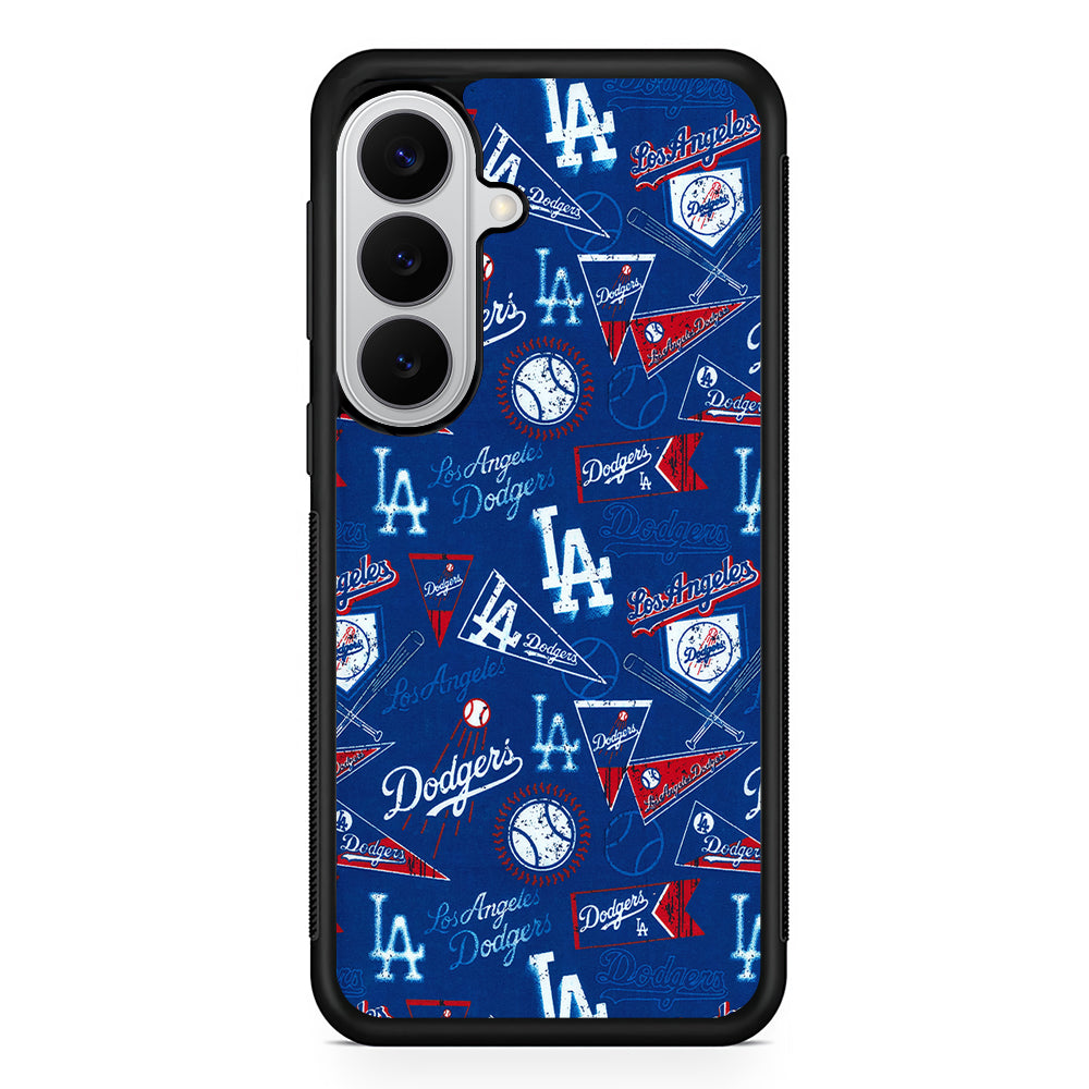 Los Angeles Dodgers Retro Samsung Galaxy S26 Case | Protective Rubber Cover