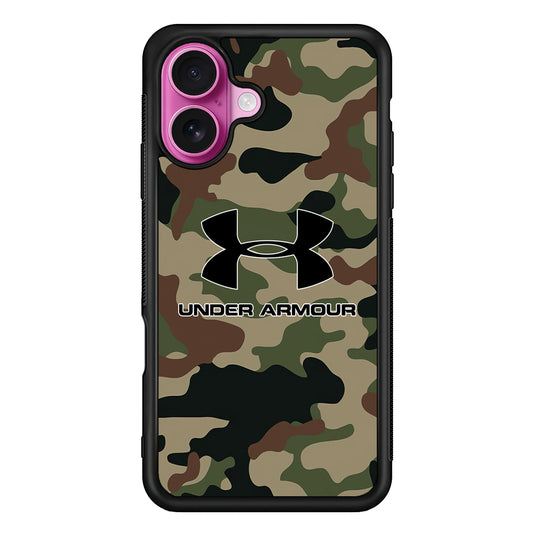 Under Armour Green Camo iPhone 17 Case | Slim Rubber Case for iPhone 17