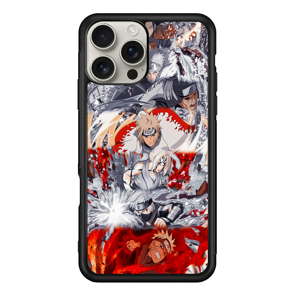 Powerful Techniques Seven Naruto Hokage iPhone 16 Pro Max Case | Stylish Protective Case for iPhone 16 Pro Max