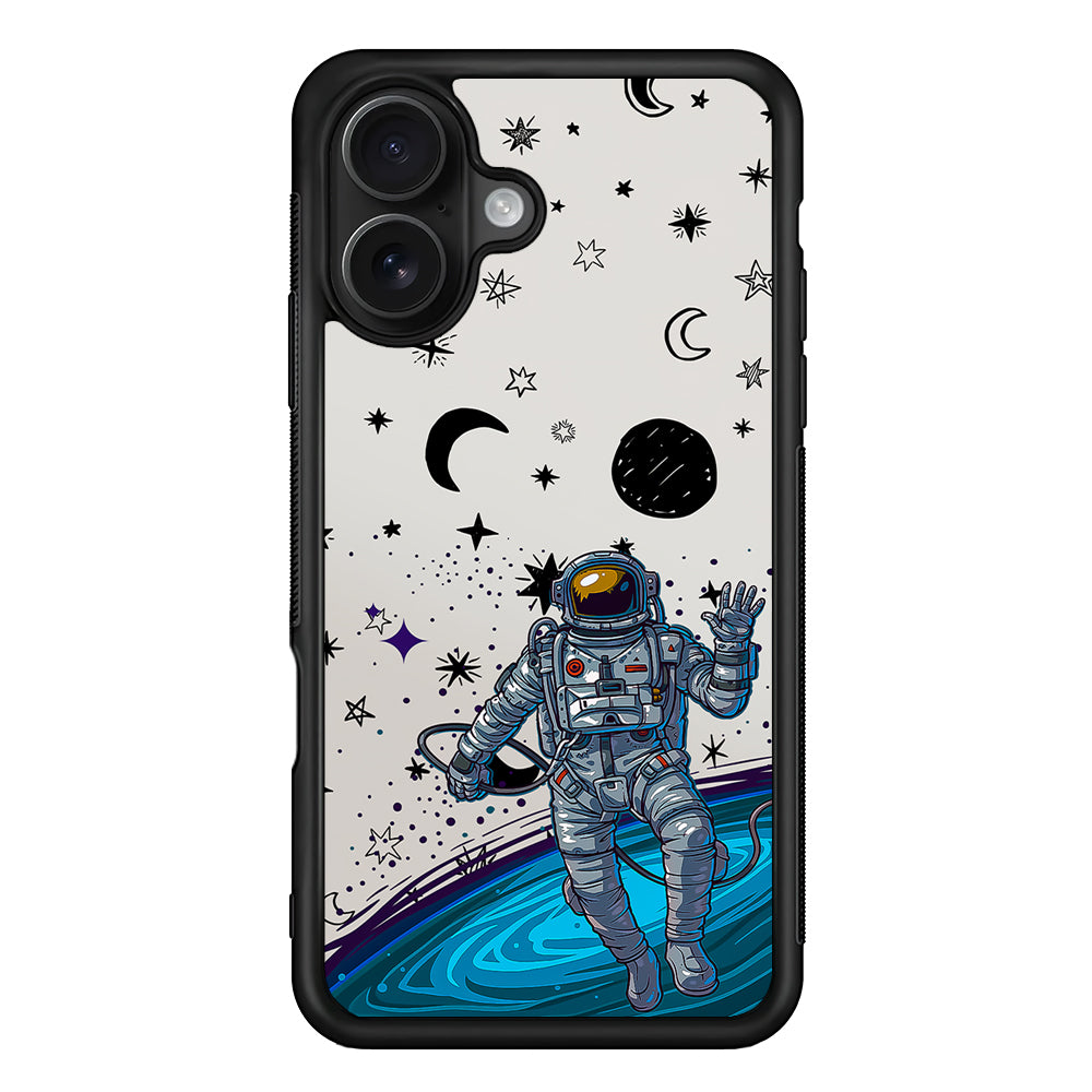 Astronaut Lost in Space iPhone 16 Case - Oxvistore