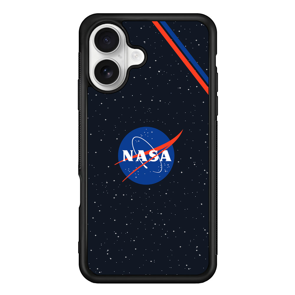 Nasa White Star Spot iPhone 16 Plus Case – Slim Fit Protective Phone Case