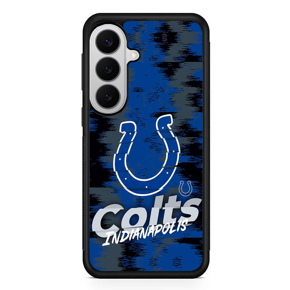 Indianapolis Colts Abstract Color Samsung Galaxy S26 Case | Protective Rubber Cover