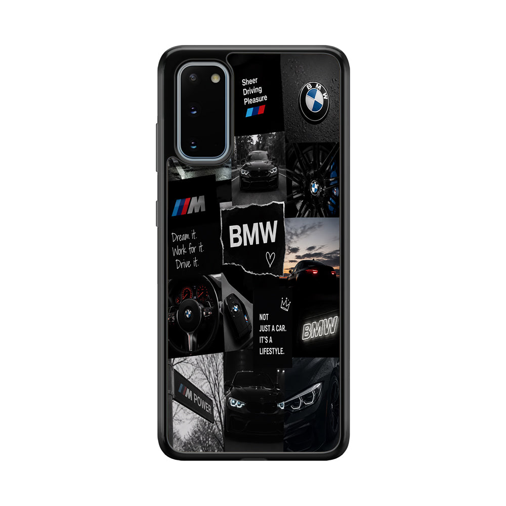 BMW M4 Cinematic Collage Samsung Galaxy S20 Case | Slim Rubber Case for Samsung Galaxy S20