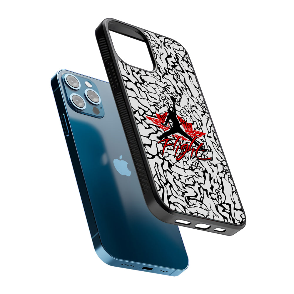 Air Jordan Endemic Patern 2D Rubber Phone Case | Slim Protective Phone Case