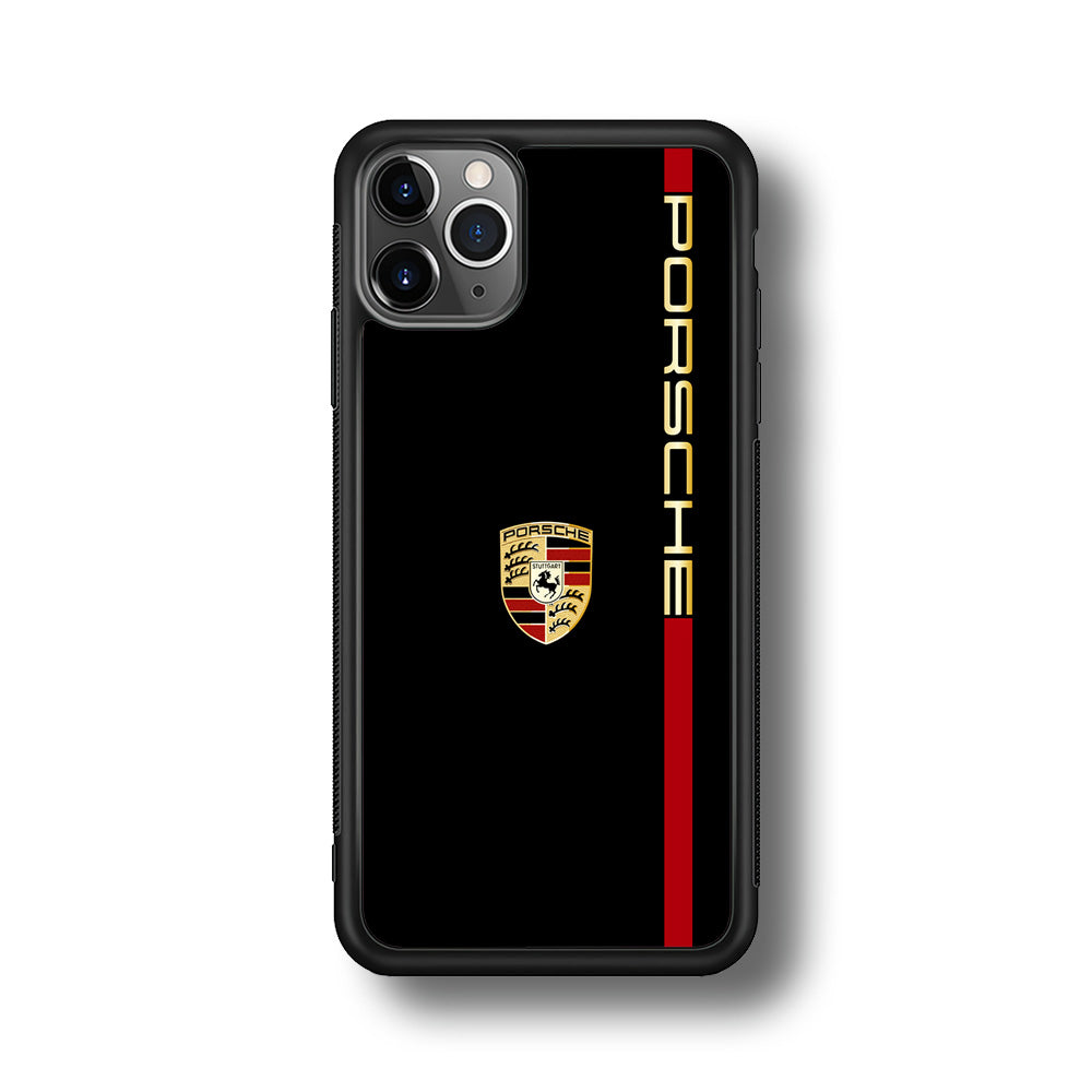 Porsche Car Logo Luxury iPhone 11 Pro Max Case | Slim Rubber Case for iPhone 11 Pro Max