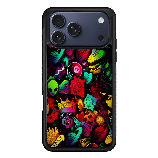 King Life Doodle Artistic iPhone 17 Pro Max Case | Slim Protective Cover for iPhone 17 Pro Max