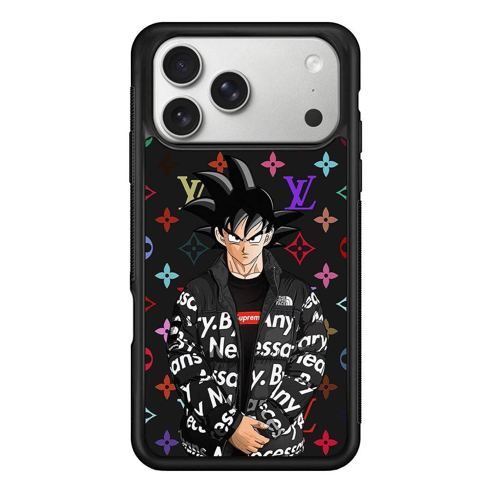 Louis Vuitton Goku Hypebeast iPhone 17 Pro Case | Slim Rubber Case for iPhone 17 Pro