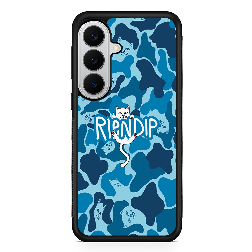 Rip N Dip Blue Camo Samsung Galaxy S26 Case | Slim Rubber Case for Samsung Galaxy S26