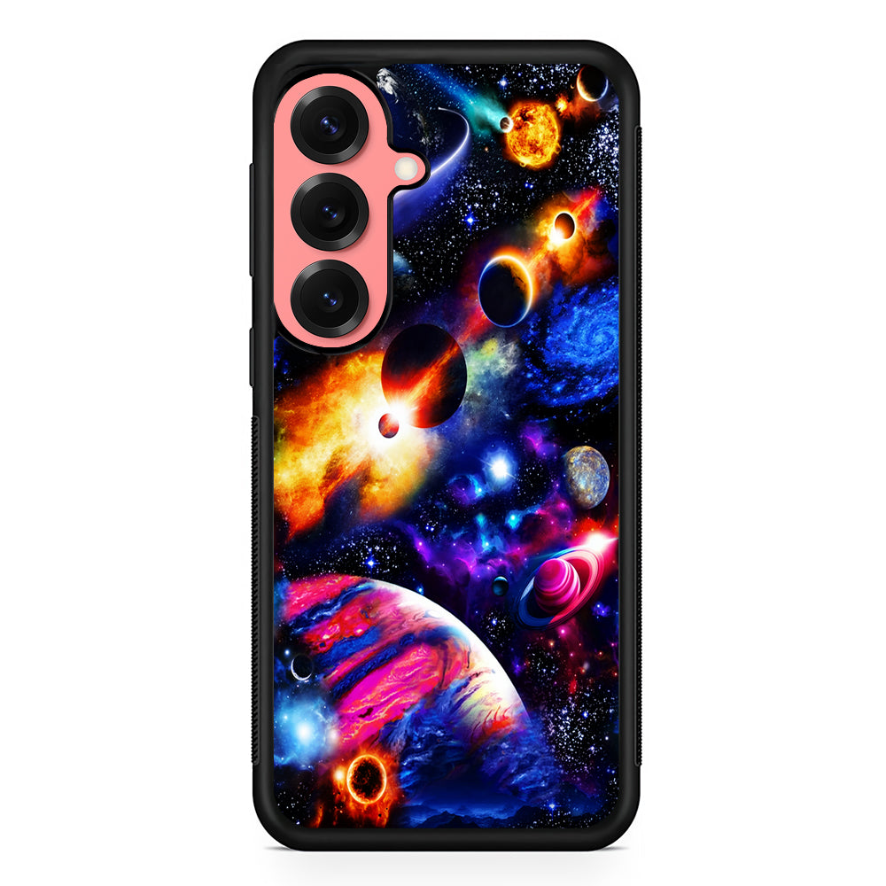Beautiful Space Galaxy Planets Samsung Galaxy S25 Case | Protective Case for Samsung Galaxy S25