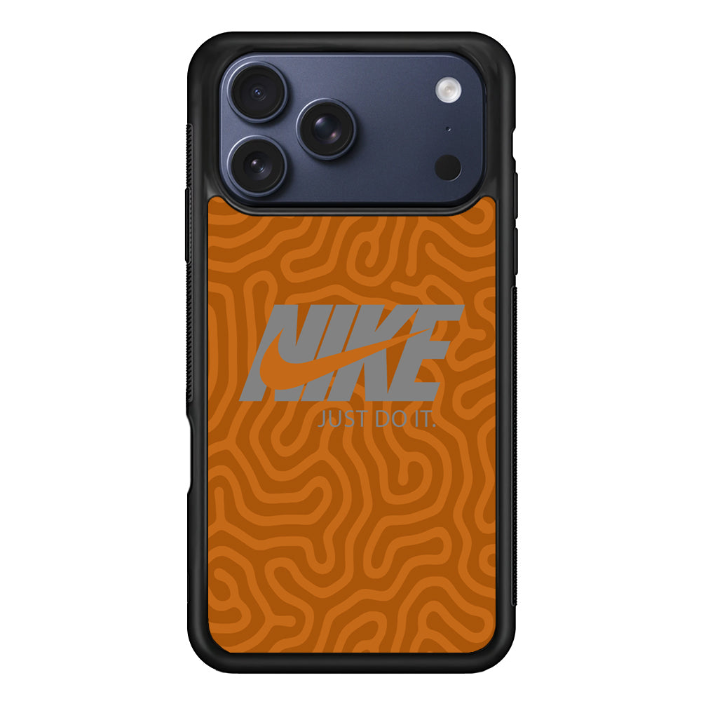 Nike Brown Maze iPhone 17 Pro Max Case | Durable Rubber Case for iPhone 17 Pro Max