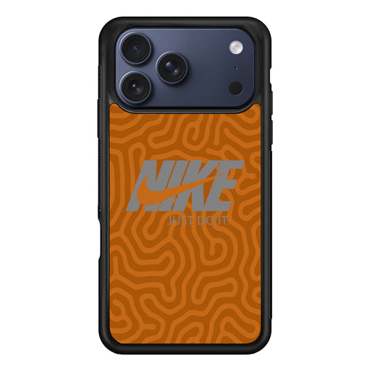 Nike Brown Maze iPhone 17 Pro Max Case | Durable Rubber Case for iPhone 17 Pro Max