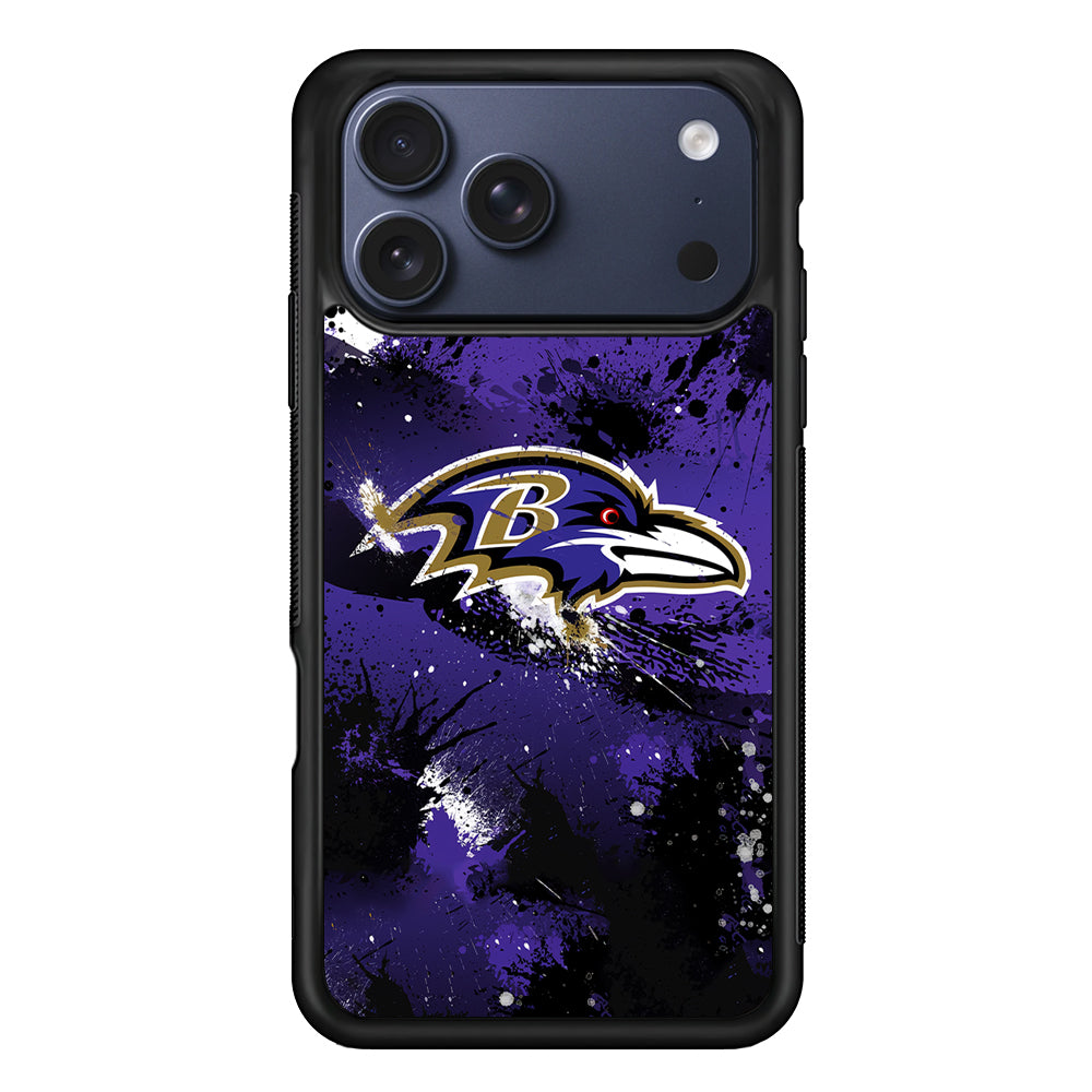 Baltimore Ravens Abstract iPhone 17 Pro Max Case | Slim Protective Cover for iPhone 17 Pro Max
