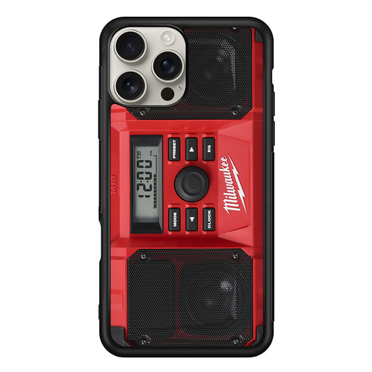 Milwaukee Tool Radio iPhone 16 Pro Max Case | Slim Rubber Case for iPhone 16 Pro Max