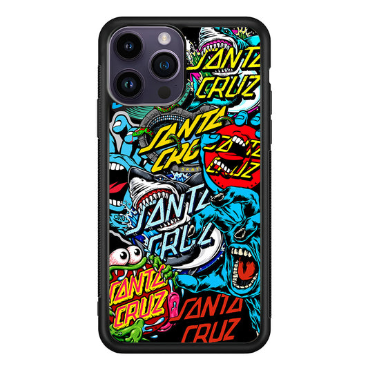 Santa Cruz Skateboard logo iPhone 14 Pro Max Case | Slim Rubber Case for iPhone 14 Pro Max