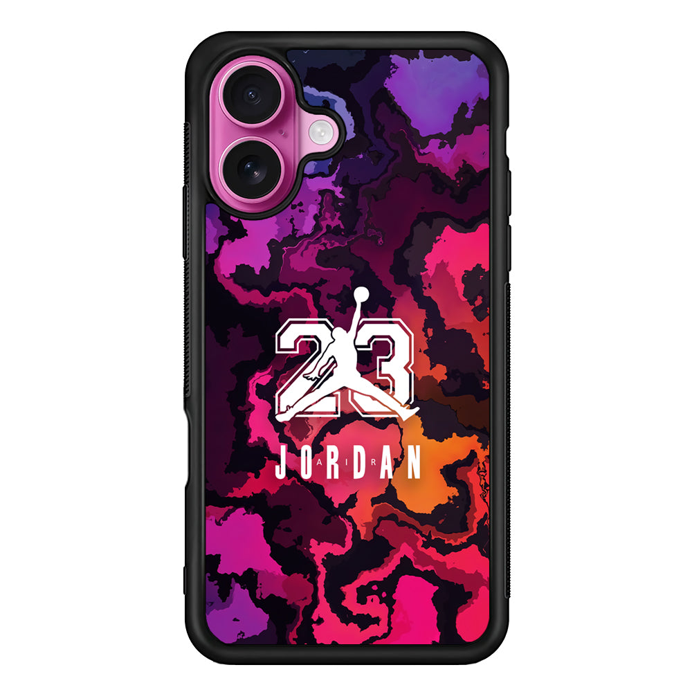 Air Jordan Colorful Smoke iPhone 17 Case - Slim Rubber Case for iPhone 17