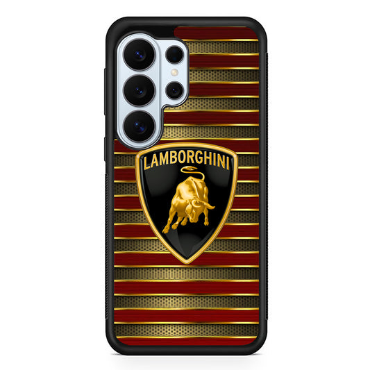 Lamborghini Red Gold Luxury Samsung Galaxy S26 Ultra Case | Protective Phone Cover