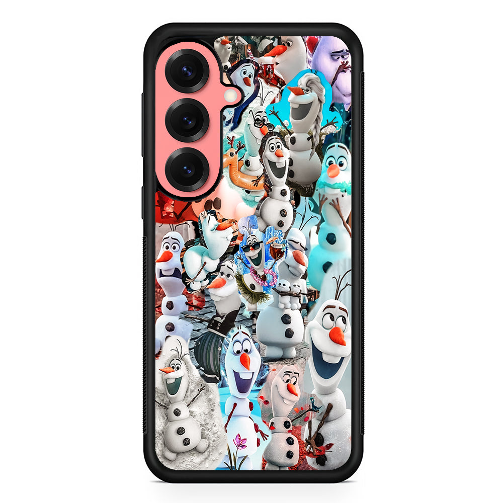 Frozen Olaf Aesthetic Collage Samsung Galaxy S25 Case | Protective Case for Samsung Galaxy S25
