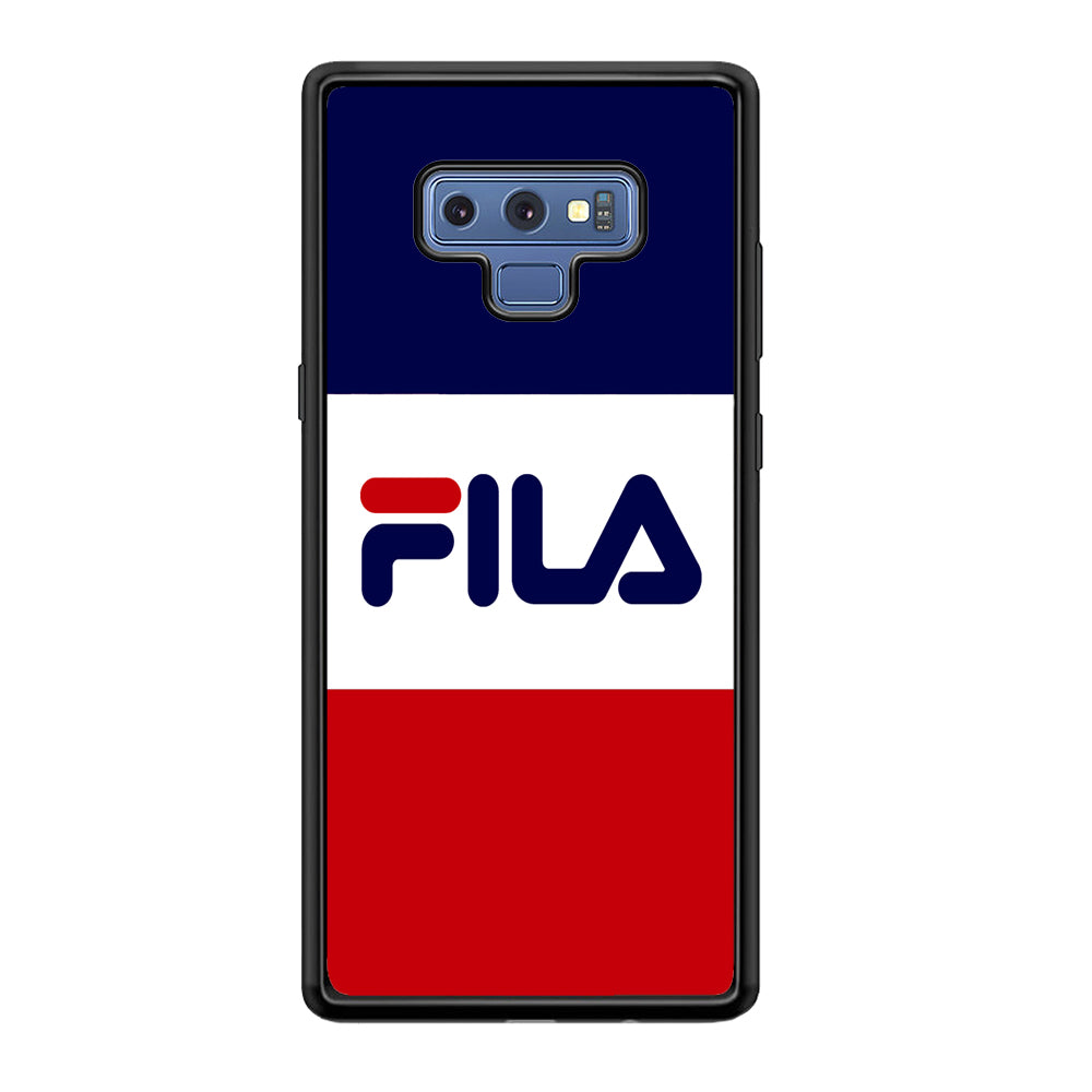Fila Three Colors Samsung Galaxy Note 9 Case | Slim Rubber Case for Samsung Galaxy Note 9