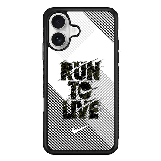 Nike Live Must Run iPhone 16 Plus Case – Slim Fit Protective Phone Case