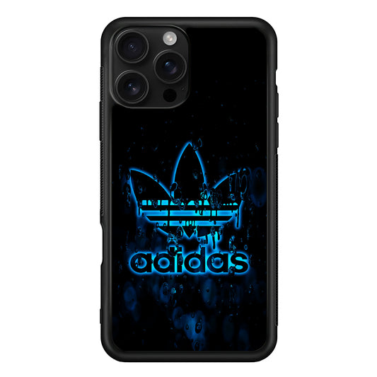 Adidas Logo Alien Blue iPhone 16 Pro Case - Stylish Protective Cover for iPhone 16 Pro