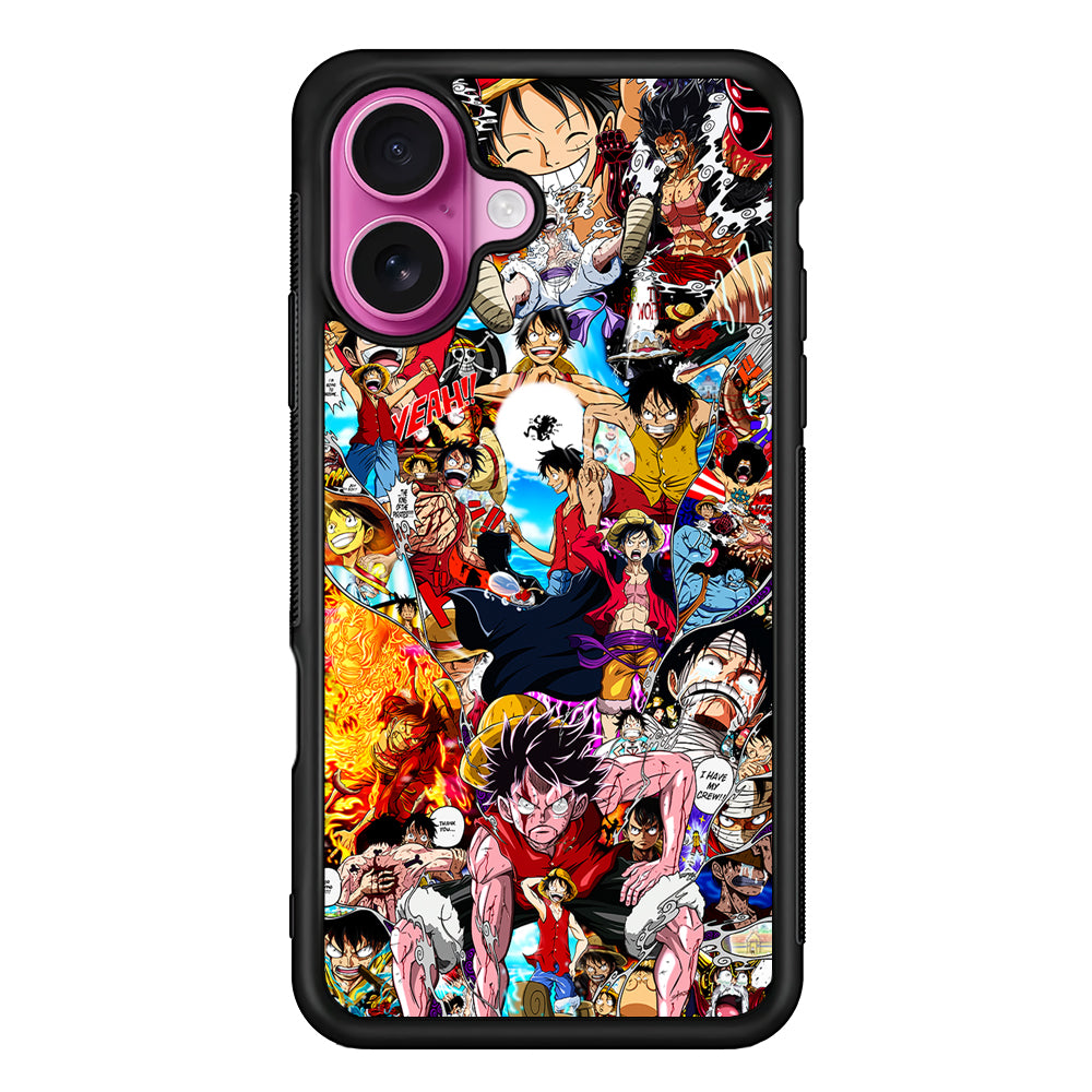 One Piece Luffy New World iPhone 17 Case | Slim Protective Rubber Phone Cover