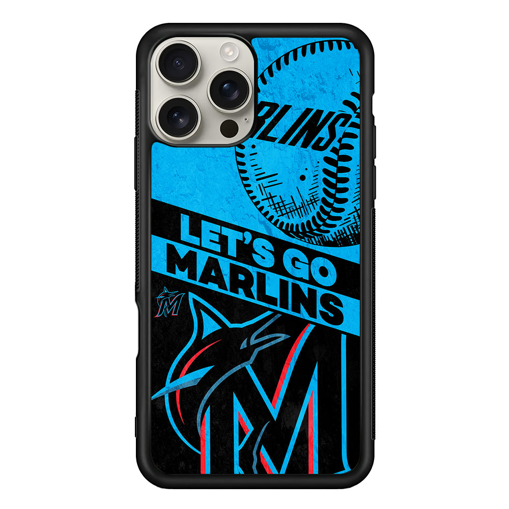 Miami Marlins Let's Go iPhone 16 Pro Max Case | Stylish Protective Case for iPhone 16 Pro Max