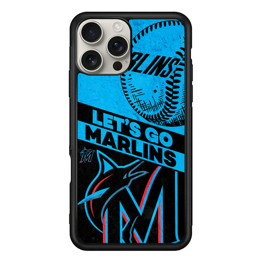 Miami Marlins Let's Go iPhone 16 Pro Max Case | Stylish Protective Case for iPhone 16 Pro Max