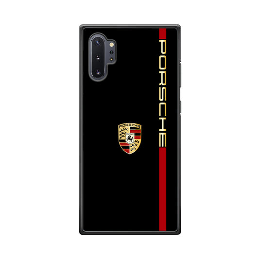 Porsche Car Logo Luxury Samsung Galaxy Note 10 Plus Case | Slim Rubber Case for Samsung Galaxy Note 10 Plus