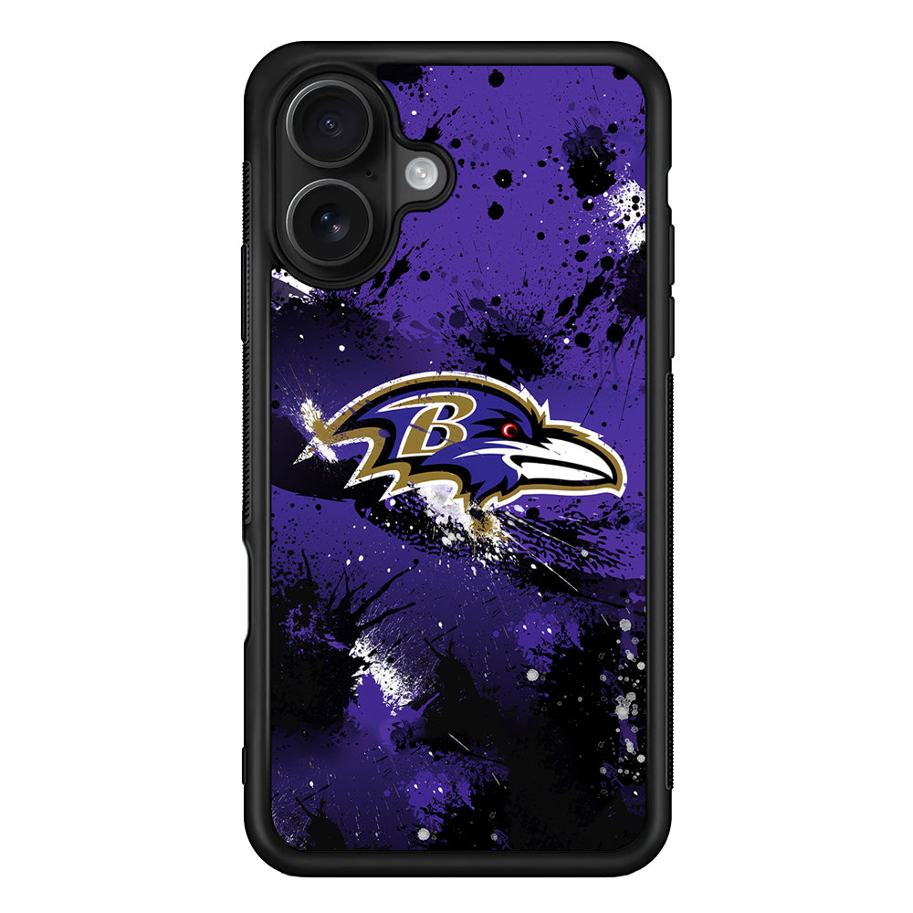 Baltimore Ravens Abstract iPhone 16 Case - Oxvistore