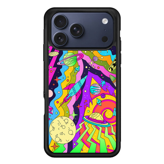 Trippy Spaceland Planets iPhone 17 Pro Max Case | Slim Protective Cover for iPhone 17 Pro Max