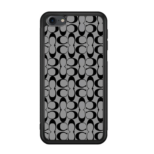 Coach Black Grey iPod Touch 6 Case | Slim Rubber Case for iPod Touch 6