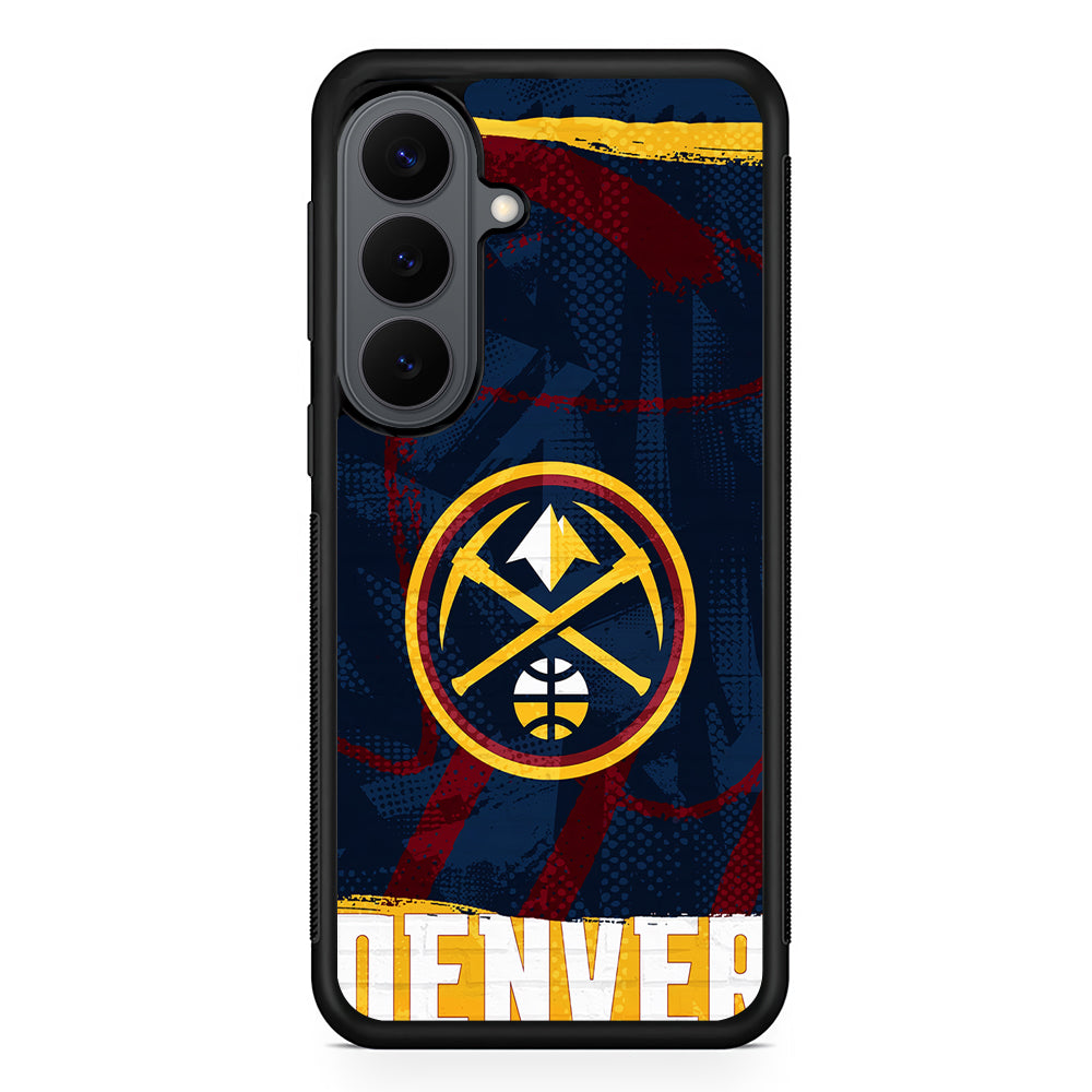 Denver Nuggets Pattern Samsung Galaxy S26 Plus Case | Slim Rubber Case for Samsung Galaxy S26 Plus