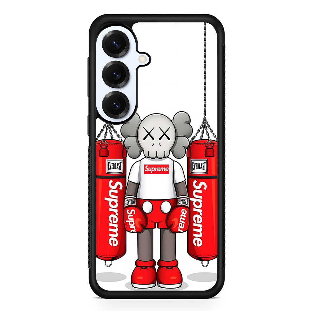 Kaws X Supreme Boxing Hypebeast Samsung Galaxy S25 Plus Case | Slim Rubber Case for Samsung Galaxy S25 Plus