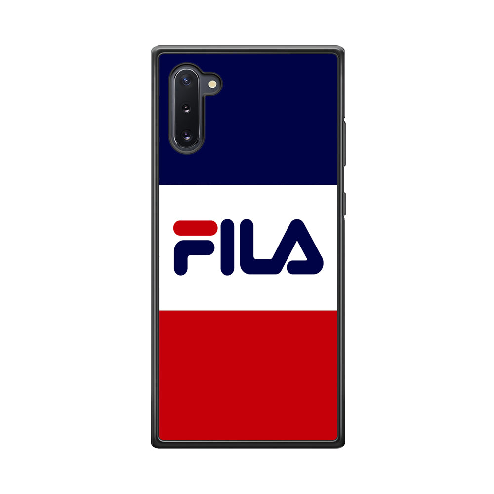 Fila Three Colors Samsung Galaxy Note 10 Case | Slim Rubber Case for Samsung Galaxy Note 10