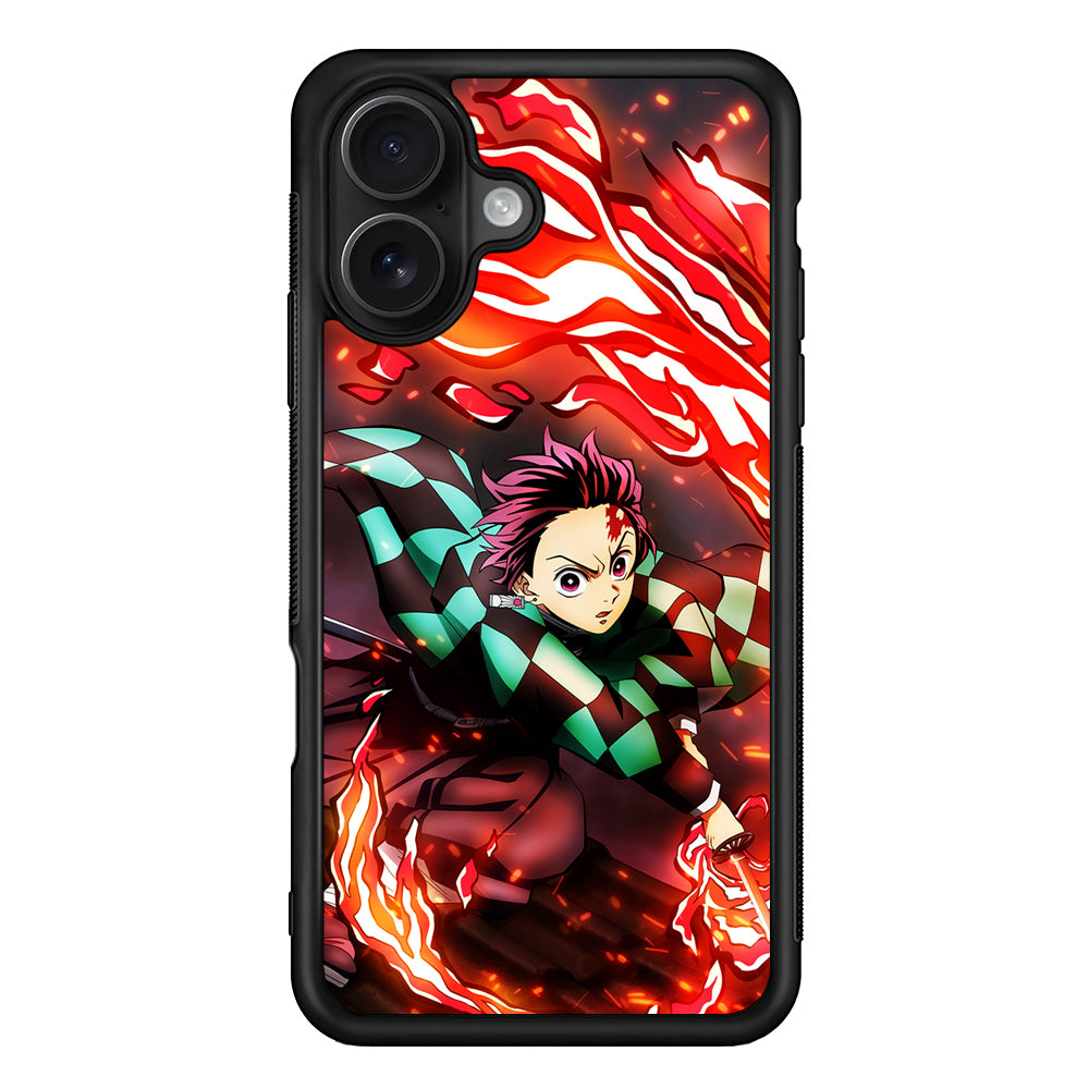 Tanjiro Kamado Demon Slayer Anime iPhone 16 Case - Oxvistore