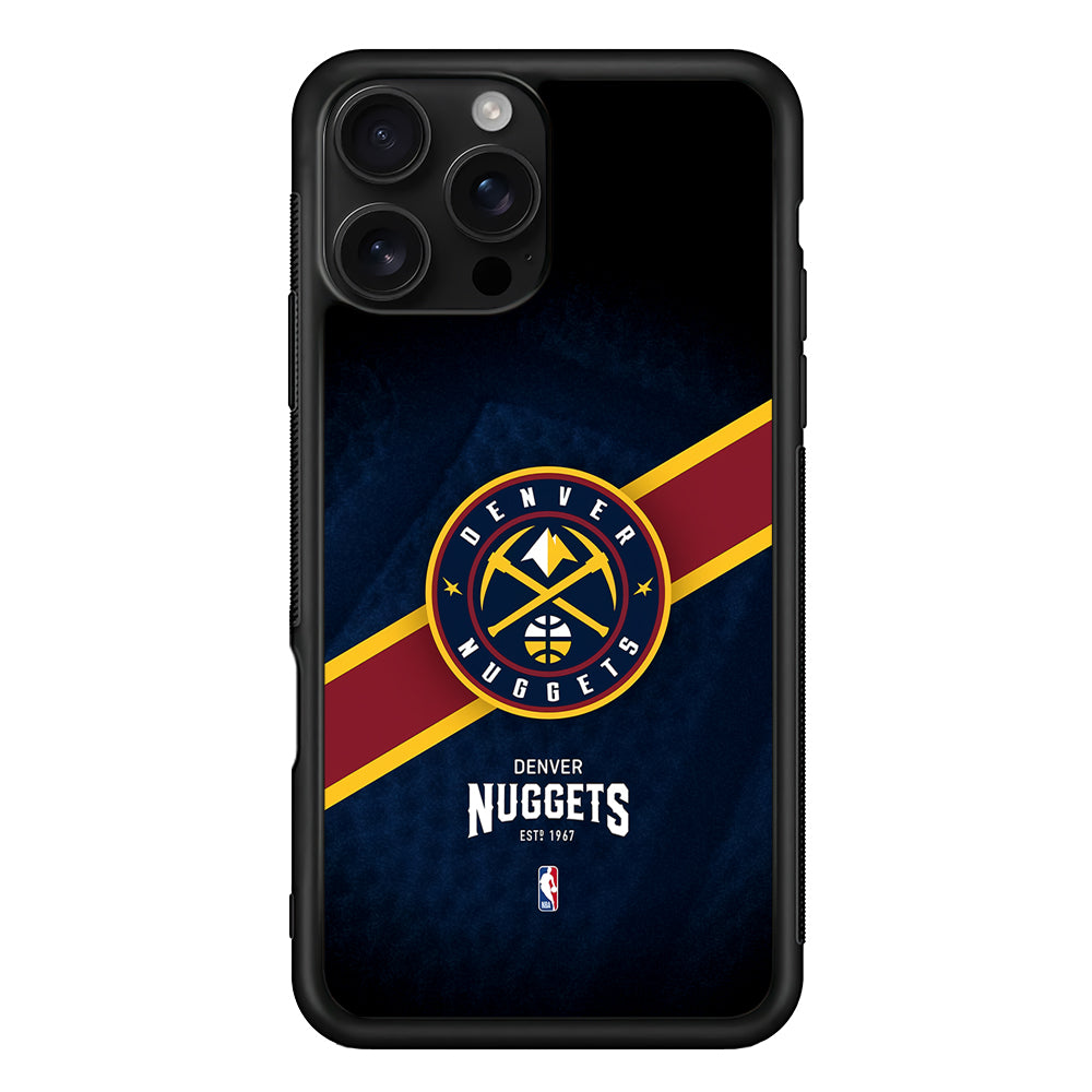 Denver Nuggets Logo iPhone 16 Pro Case | Durable Protective Case for iPhone 16 Pro