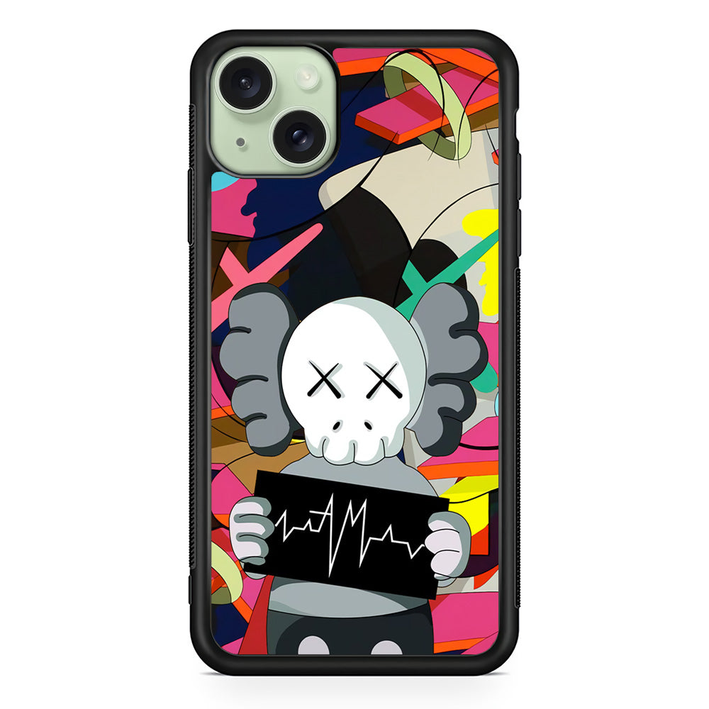 Kaws Signature to The World iPhone 14 Plus Case | Slim Rubber Case for iPhone 14 Plus