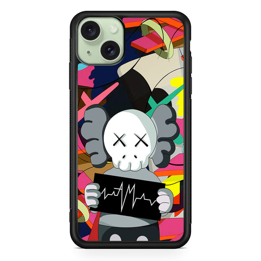 Kaws Signature to The World iPhone 14 Plus Case | Slim Rubber Case for iPhone 14 Plus