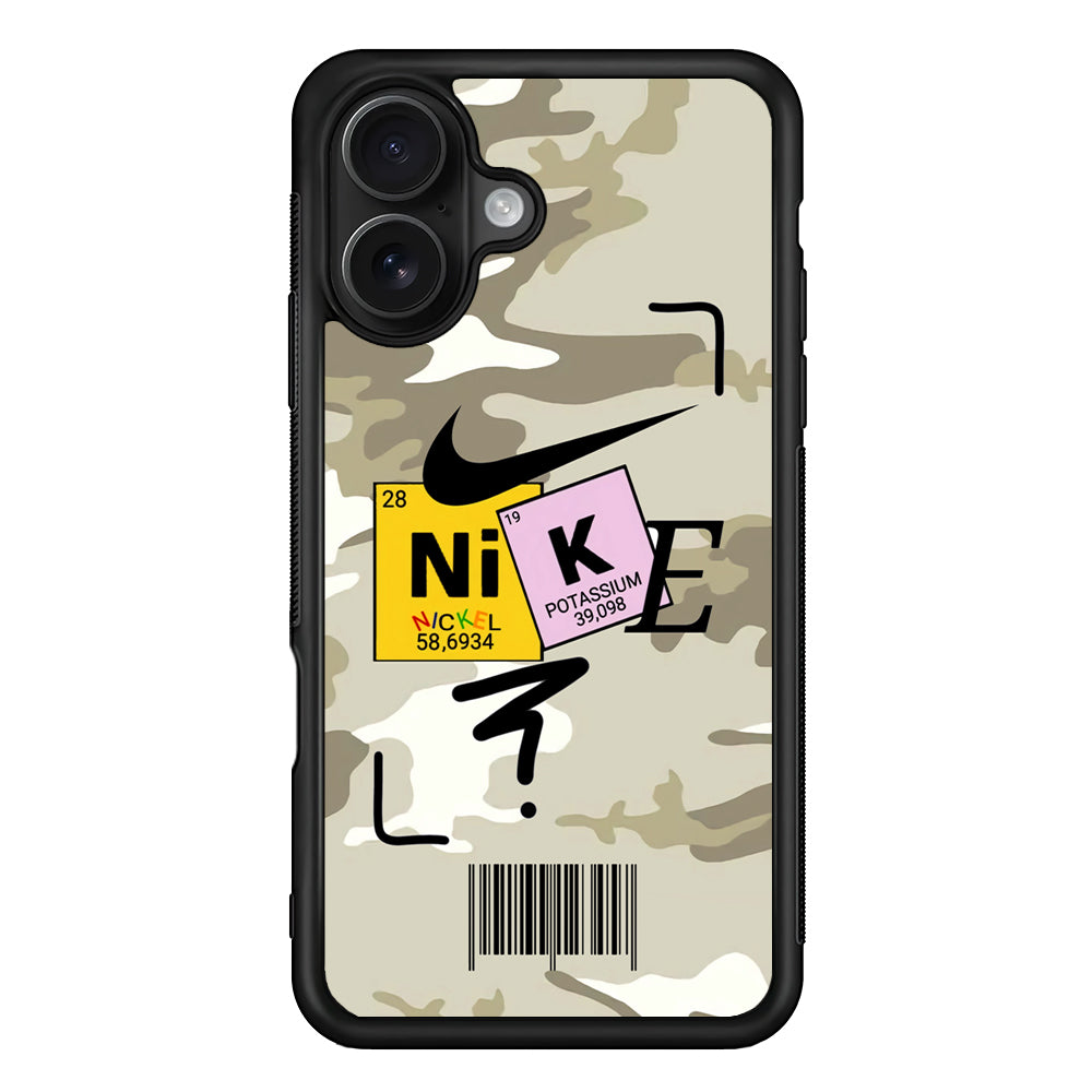 Nike Chemical Formula iPhone 16 Case - Oxvistore