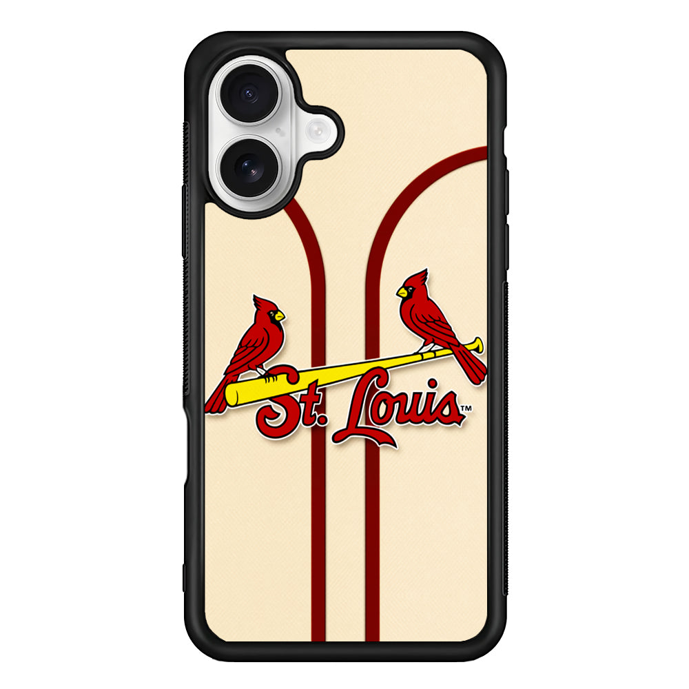 St. Louis Cardinals Jersey iPhone 16 Plus Case | Durable Protective Rubber Cover