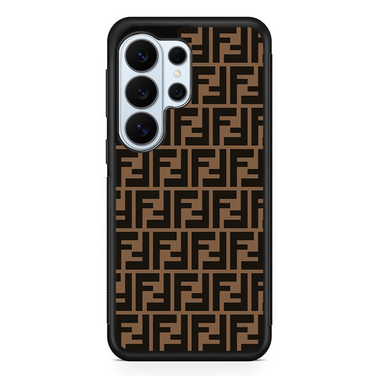 Fendi Brown Form Samsung Galaxy S26 Ultra Case | Protective Phone Cover