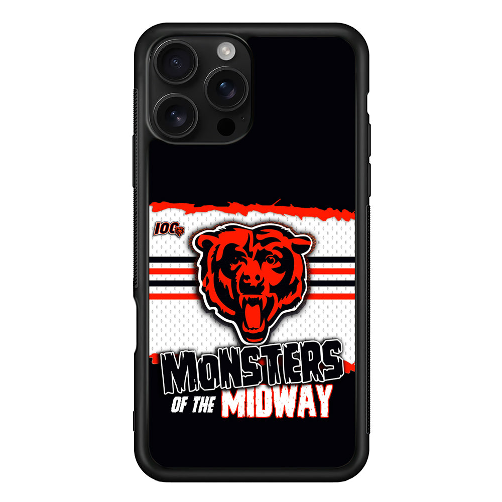 Chicago Bears Monsters Midway iPhone 16 Pro Case | Durable Protective Case for iPhone 16 Pro